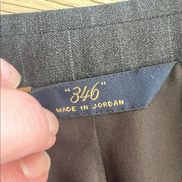 Brooks Brothers 346 Stretch Sports Coat Blazer 46L Pin Stripe Wool Blend - Picture 3 of 6